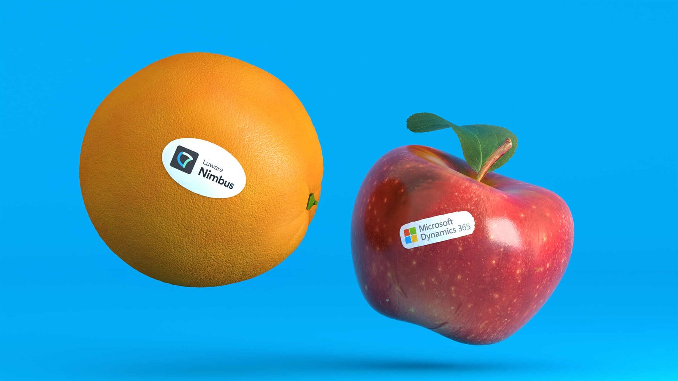 Why Comparing Luware Nimbus to Dynamics 365 Customer Service Is Like Comparing Apples to Oranges
