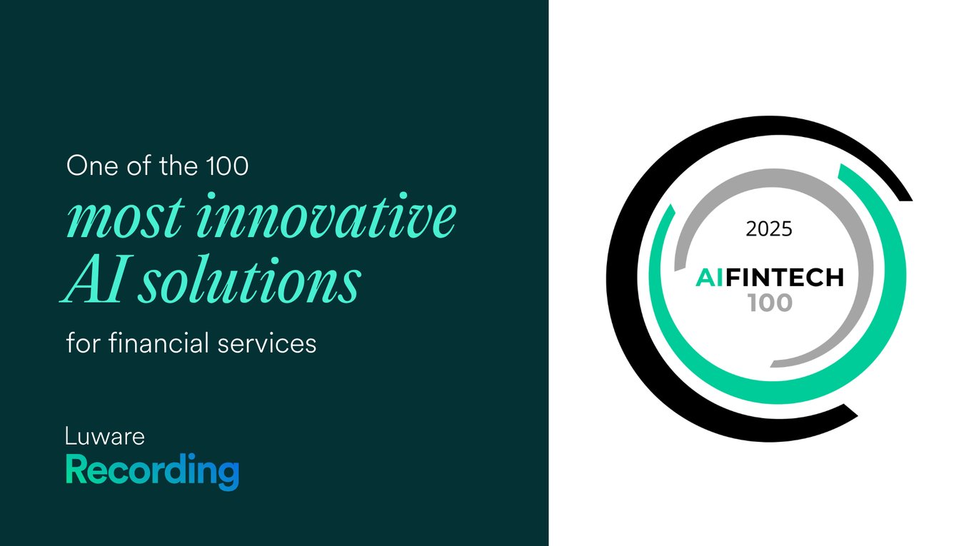 Luware Recording Recognized in AIFinTech100 List