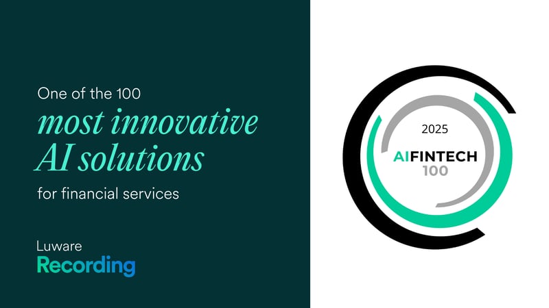Luware Recording Recognized in AIFinTech100 List